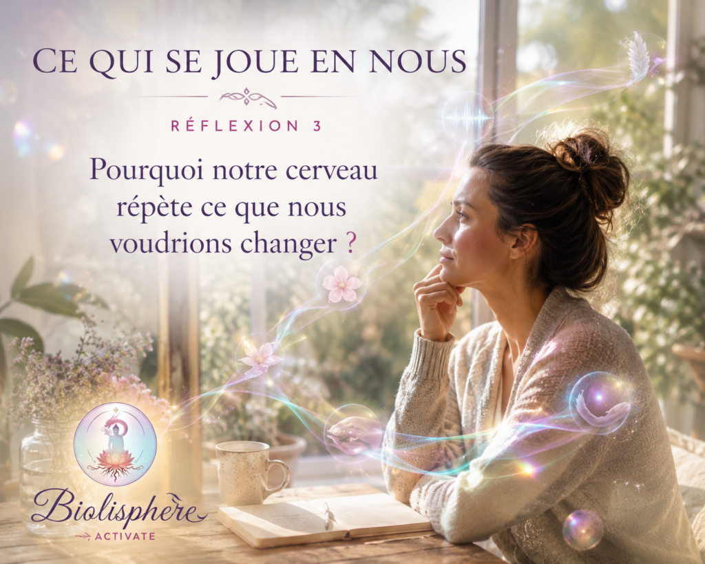 Notre cerveau reçoit en permanence des informations provenant de notre environnement. « Je reçois quelque chose de mon environnement. Mon cerveau lui donne un sens. Une réaction apparaît. Et si je pouvais commencer à comprendre ce qui se passe ? »